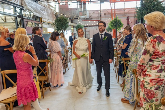 Bilde fra bryllupet til Runhild og Morten